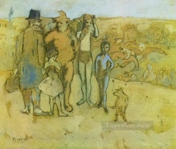  1905 Canvas - Famille de saltimbanques tude 1905 Cubists